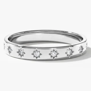 Star Half Eternity Ring