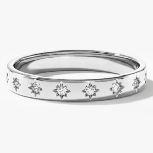 Star Half Eternity Ring